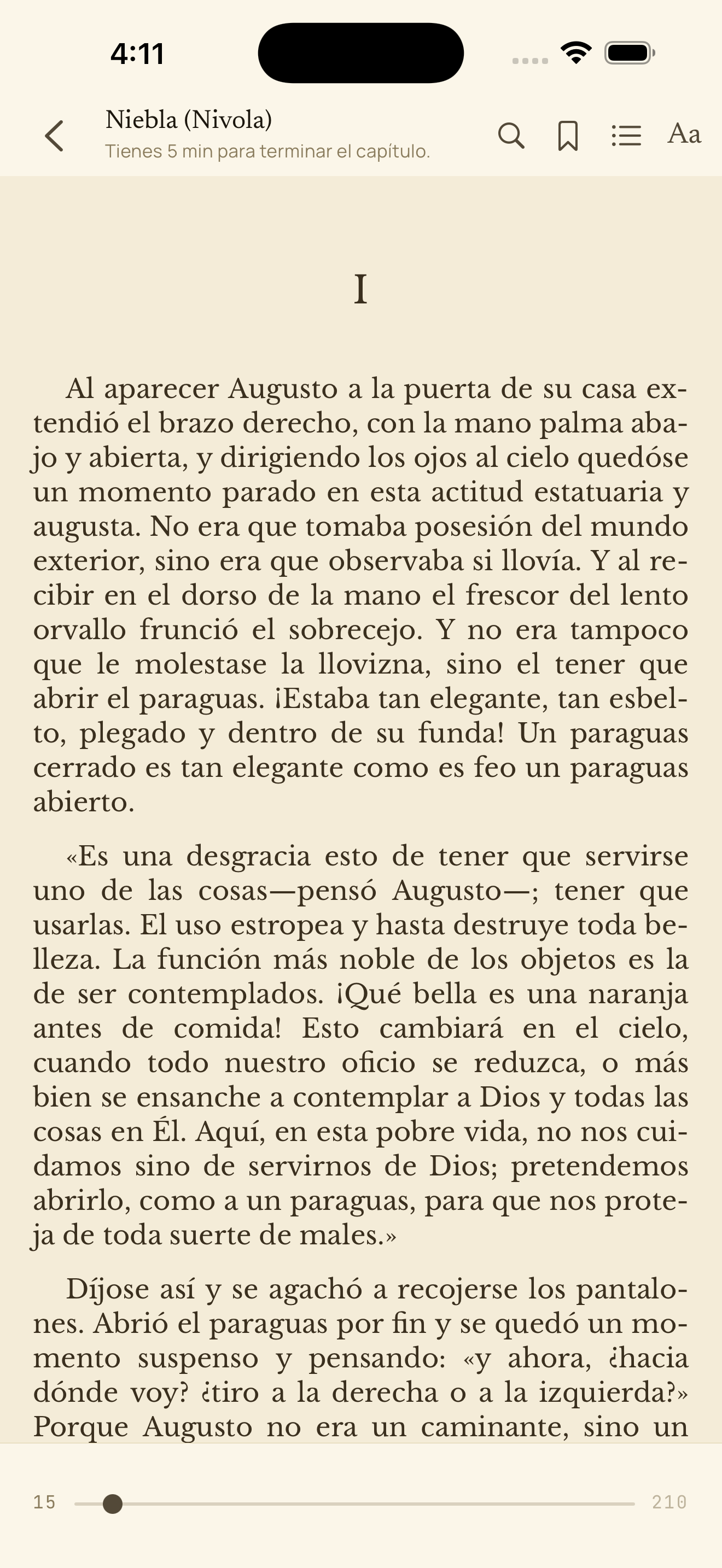 Lee con una vista tranquila y sin distracciones