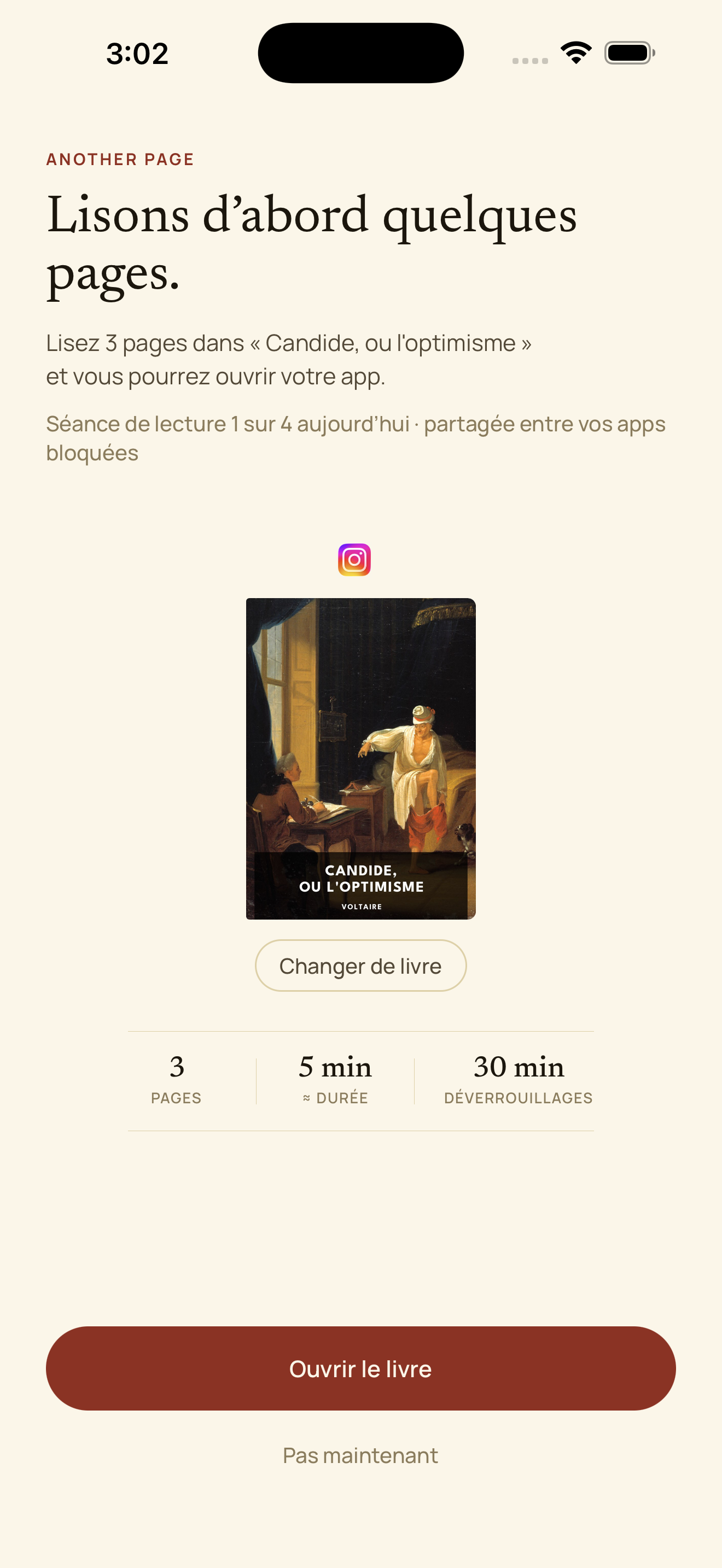 Choisissez les applications distrayantes à bloquer