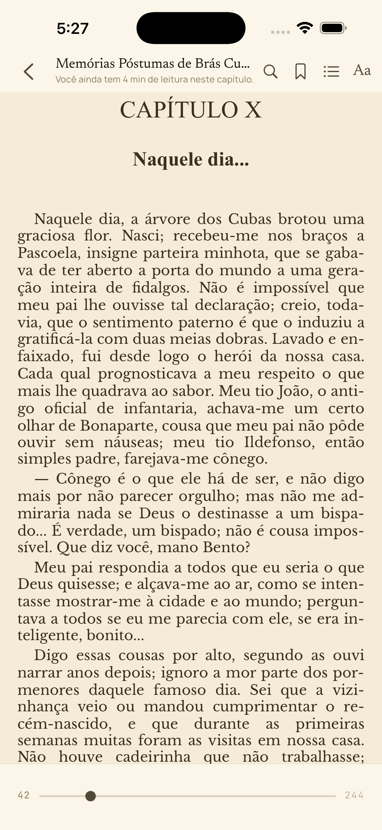Leia em uma tela tranquila e sem distrações