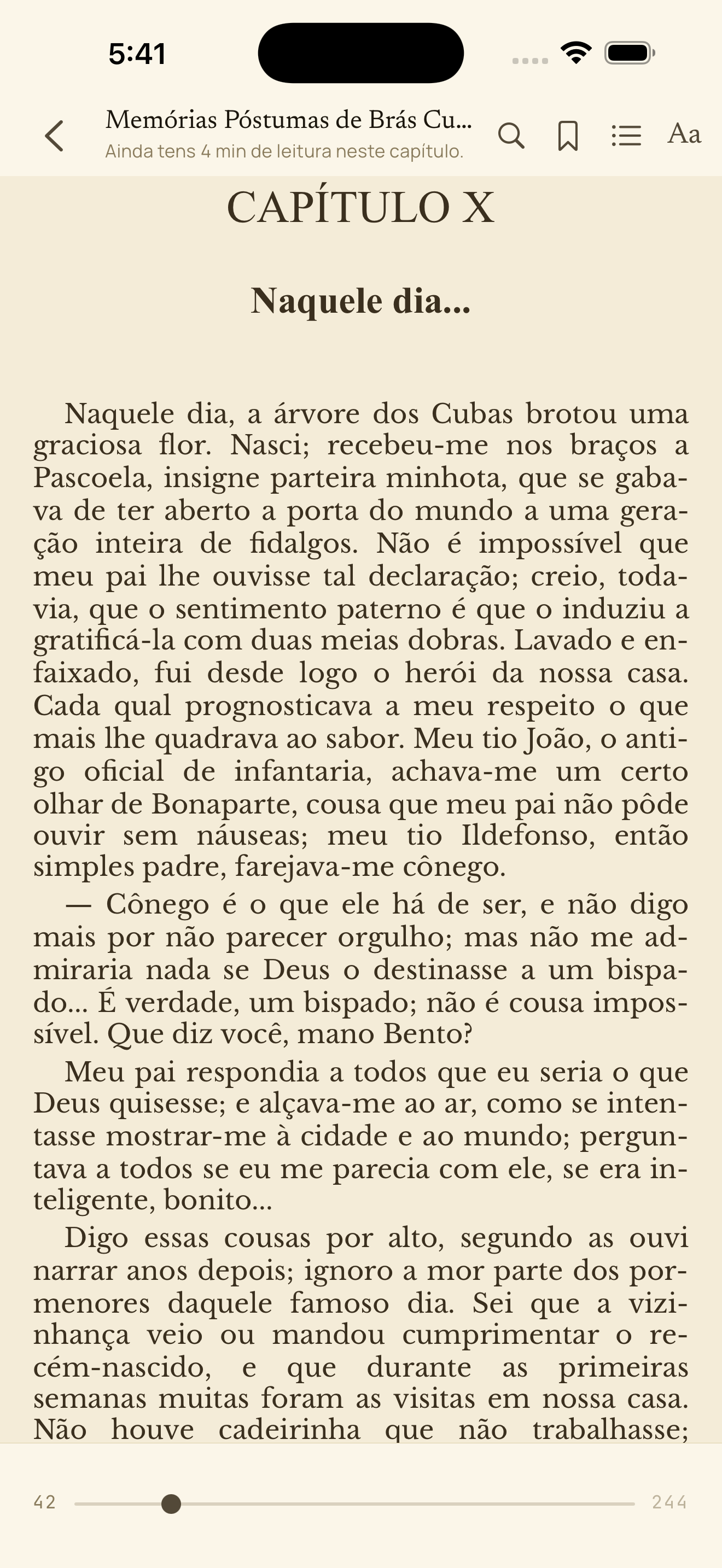 Lê num ecrã tranquilo e sem distrações